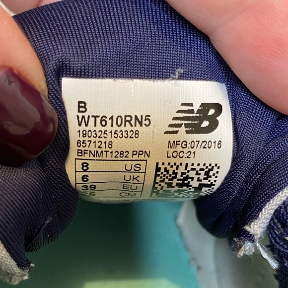 New Balance 610v5 trail running shoe sneakers Gray nSilver 8B - Picture 10 of 12